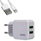 Carregador Iphone Lightning Kaidi Branco - Kd-301a Carregador Iphone Lightning Kaidi Branco - Kd-301a