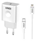 Carregador Kaidi KD108A Turbo TipoC Cabo Lightning Original Bivolt 20W