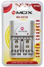 Carregador Mox MO-CB738 para Pilhas Recarregaveis AA/AAA/9V (Bivolt) Blister