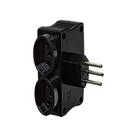 Carregador Mult 2 Usb + 2 Tomadas Black