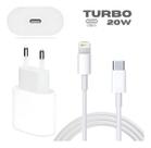 Carregador Novo Completo Cabo Lighthing Fonte Turbo 20W Compativel Para Iphone11,Iphone12,IPhone13,IPhone14,Promax