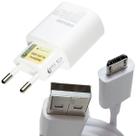 Carregador Original Celular Samsung Micro USB Turbo Branco Carregador Original Celular Samsung Micro USB Turbo Branco