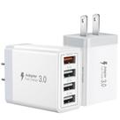 Carregador Pacote com 2 carregadores USB, bloco de carregamento de parede de 4 portas, 33 W Carregador Pacote com 2 carregadores USB, bloco de carregamento de parede de 4 portas, 33 W