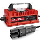Carregador para carrinho de golfe EPOWREY 15A 48V para Yamaha G19-G22