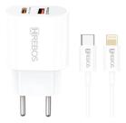 Carregador para Celular Lightning 20w Duo Hrebos