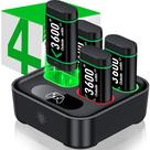 Carregador para controle Xbox One com bateria recarregável de 4x3600mWh