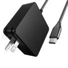 Carregador para notebook POWJDWZ 65W USB-C com plugue dobrável