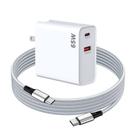 Carregador PD 65W USB C Carregador rápido para DJI Mini 4K, Neo, Air 3S