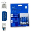 Carregador pilhas multi 4 xaa+ 4xaaa 12