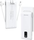 Carregador Portátil Charmast 10000mAh com Cabos Integrados e Plugue de Parede Carregador Portátil Charmast 10000mAh com Cabos Integrados e Plugue de Parede