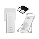 Carregador portátil da marca Q 10000mAh com cabos e plugues embutidos