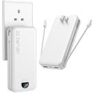 Carregador portátil Ffnpua 20000mAh USB C Power Bank com plugue de parede