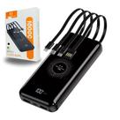 Carregador Portátil Por Indução Sem Fio Power Bank - Premium