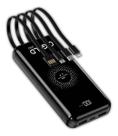 Carregador Portátil Power Bank 20000mah 4 Em 1