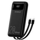 Carregador portátil power bank 20000mah turbo 22.5w a gold - preto Carregador portátil power bank 20000mah turbo 22.5w a gold - preto