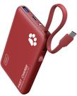Carregador portátil Power Bank INIU 10000mAh com USB-C 20W vermelho