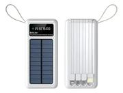 Carregador Portátil Power Bank Solar 20.000mAh MAX -