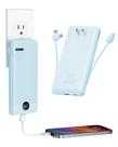 Carregador portátil VRURC 10000mAh com carregamento rápido de 22,5 W - azul