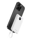 Carregador portátil WeeFancy Mini 10000mAh com cabos embutidos Carregador portátil WeeFancy Mini 10000mAh com cabos embutidos