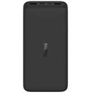 Carregador Portatil Xiaomi Redmi PB200LZM Turbo 20000MAH 2XUSB Micro USB Tipo C Preto