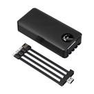 Carregador Portátil YD-28 20000mAh Power Bank Super Rápido Multiuso 4 em 1 Visor De Energia