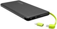 Carregador Power Bank 10000 mAh Com Cabo V8 Compatível com iPhone 4/ 5/ 6/ 5S/ 5C/ 6