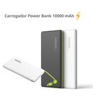 Carregador Power Bank 10000 mAh Com Cabo V8 Lightning Compatível Com iPhone 11/ 11 Pro