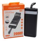 Carregador Power Bank Com Luz Led Turbo 20.000mah YD-06 Preto