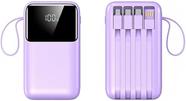 Carregador Power Bank Portátil Turbo 20000mah Carga Rápida Usb Tipo C Display Digital Bateria Externa Celular Compatível Com Samsung Xiaomi Mot
