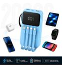 Carregador Power Bank Portátil Turbo 20000mah Carga Rápida Usb Tipo C Display Digital Bateria Externa Celular Compatível Com Samsung Xiaomi Mot Carregador Power Bank Portátil Turbo 20000mah Carga Rápida Usb Tipo C Display Digital Bateria Externa Celular Compatível Com Samsung Xiaomi Mot