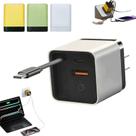 Carregador Pricyru 3 em 1 escalável de 80 W com cabo tipo C e 2 USB