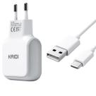 Carregador Rápido 2.4A Tipo C com 2 USB Kaid Carregador Rápido 2.4A Tipo C com 2 USB Kaid
