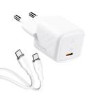Carregador Rápido 20W PD Revo Mini + Cabo USB-C 1,8m Voltme