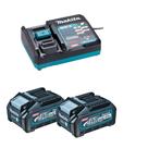 Carregador Rápido 40V XGT DC40RA + 2x 4.0ah Makita 220v Carregador Rápido 40V XGT DC40RA + 2x 4.0ah Makita 220v
