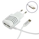 Carregador Rápido Smart 3.1A Tipo C Com 2 Saídas USB Branco CAR-2084D - Inova Carregador Rápido Smart 3.1A Tipo C Com 2 Saídas USB Branco CAR-2084D - Inova