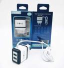 Carregador Rápido Tipo Micro-Usb Inova c/ 2 saída Usb