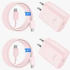 Carregador Rápido USB-C Ubearkk 25W para Samsung Galaxy S25/S24