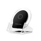 Carregador sem fio Vertical Fast Charge 15w Mobile Phone Stent Crystal Suporte multifuncional emissor de luz