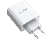 Carregador Super Power Gan Duo USB-C 65W Branco Geonav - CH65PDQC