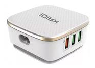 Carregador super rápido usb 6 portas hub tomada 7a kaidi