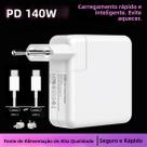 Carregador Super Rápido USB-C PD De 140W Para MacBook pro 16 15 14 A1708 A1706 A1989 A2159 A2289