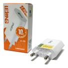 Carregador Tomada Plug Fonte Usb 1a 5v Bivolt Cor Branco