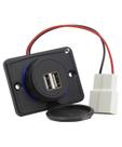 Carregador Tomada USB Dupla Automotivo Orbe 9V a 36V Entrada 1A 5V Saída Carro Van Ônibus Caminhão