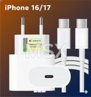 Carregador Turbo 20W Cabo Tipo C Compativel Modelo iPhon 15 16 17 Samsung e Xiaomi Carregamento Ultra Rapido Original Inova