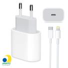 Carregador Turbo 20W com Cabo Lightning Tipo C para iPhone11, 12, 13 ao 14 Pro e Max