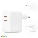 Carregador Turbo 35w Duas Entradas Tipo C para Smartphone Pro e Max Tablet e Fone de Ouvido