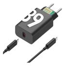 Carregador Turbo Duo 68w Com Cabo Usbc Type C Carrega Todos Celulares
