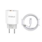Carregador Turbo Fonte 40w Duplo Usbc Cabo Compatível iphone 11 12 13 Pro Max X XR XS