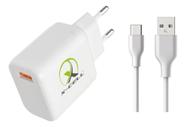 Carregador Turbo GAN X-CELL FLEX 20W XC-UR85 PD QC + Cabo