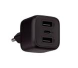 Carregador Turbo Intelbras EC 12 POWER 32W GaN com 2 Portas USBA e 1 Porta USBC